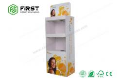 China Customized Printing Advertising Cardboard Display Stand , Foldable POP Cardboard Display Shelf supplier