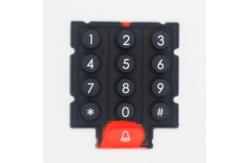 China Customized Logo Silicone Rubber Keypads With LED Possibility supplier