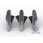 Face Detection IP54 0.6 Second ESD Entry Flap Barrier Gate for sale