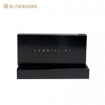 Custom Lid and Base Box 2 Piece Black Gift Box Cardboard Rigid Paper Box Packaging for sale
