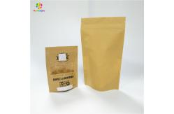 China Custom Printing Tea Snack Bag Packaging Kraft Paper Organic Doypack With Window supplier