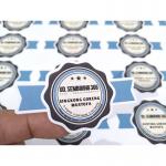 Removable Anti Counterfeit Label Matte Color With Laser Printing / Inkjet Printing for sale