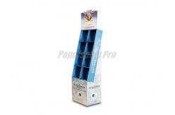 China Temporary Cardboard Floor Displays 8 Pockets With Dividers Environmental Friendly supplier