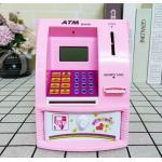 abs material pink or blue or many colors hot sale atm digital counting coins safe for kids for sale