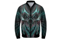 China QUICK DRY Varsity Mens Reflective Jacket 3D Print Clothes Long Sleeves supplier