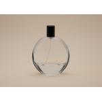 Anti Spilling Glass Round Perfume Bottle 100ml Customized Surface Handing for sale