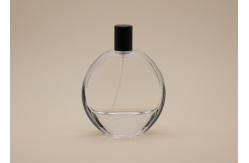 China Anti Spilling Glass Round Perfume Bottle 100ml Customized Surface Handing supplier