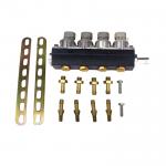 167HZ High Speed IG7 Injector Rail For 3 Ohm 4 Cylinder Gas Injector Rail for sale