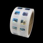 UV Resistant Holographic Vinyl Sticker Paper Security Removable Anti Counterfeit Stickers for sale