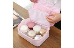 China Adjustable Dividers Cosmetic Train Case With Mirror supplier
