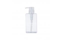 China Square Shampoo Bottle With Press Pump Dispenser Leak Proof Design For Shampoo supplier