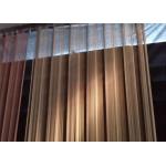 1.2mm 6*6 Mm Hole Metal Mesh Drapery Anodic Oxidation for sale