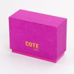 Gold Foil Logo Glitter Hot Pink Cosmetic Packaging Box For Lipsticks for sale