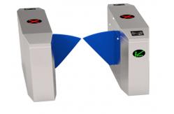 China High speed half height controlled access gates / remote control security subway turnstyle supplier
