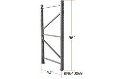China Durable Teardrop Style Pallet Rack , Heavy Duty Warehouse Pallet Storage Racks supplier