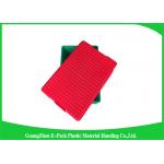 Durable Stackable Plastic Bins Space Saving , Reusable Black Storage Boxes