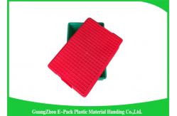 China Durable Stackable Plastic Bins Space Saving , Reusable Black Storage Boxes supplier