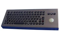 China Arabic desktop ruggedized keyboard with transparent trackball , industrial computer keyboard supplier