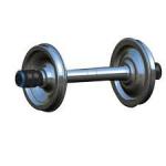 600mm Gauge Railway Wheel Set Heavy Duty 42CrMo Steel Flanged Material for sale
