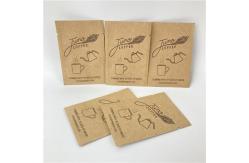 China Three Side Sealed Mylar Kraft Paper Bag Custom Printing Biodegradable Paper Pouch supplier