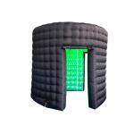 White Photo Booth Enclosure Led Inflatable Photo Booth With Built In Blower for sale