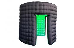 China White Photo Booth Enclosure Led Inflatable Photo Booth With Built In Blower supplier
