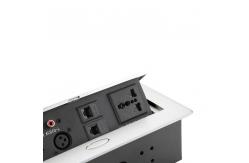 China Customize Desktop Pop Conference Table Socket Telephone Audio Terminal Box supplier