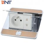 zinc alloy  material with french power floor pop up socket for sale