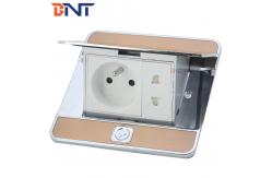 China zinc alloy  material with french power floor pop up socket supplier