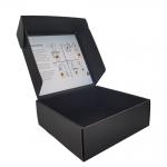 E Flute Customized Food Packaging Box Deboss CMYK Cardboard Mailing Box for sale