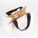 Art Paper Shopping Bag Packaging Kraft Paper Bag With Embossed Logo