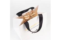 China Art Paper Shopping Bag Packaging Kraft Paper Bag With Embossed Logo supplier