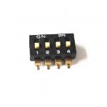 Patch dial code switch 2p 4p 6p 8p dial/address switch black pin distance 2.54mm 1.27mm for sale