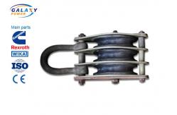 China Alternative Steel Wire Rope Pulley Block , Stringing Iron Rope Pulley Block supplier