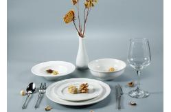 China Distinctive 12Pcs Oblong Ceramic Dinnerware Set For Banquet supplier
