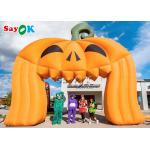Customized Oxford Cloth 8x5mH Inflatable Pumpkin Archway for sale
