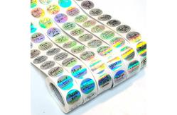 China Custom Adhesive Hologram Label Holographic Security Labels Stickers supplier