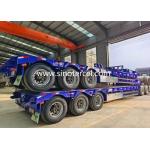 ISO CCC SGS Semi Lowbed Trailer 30t 100t 3 Axle Low Bed Trailer for sale