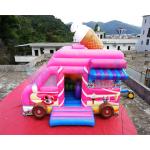 Ice Cream Truck Commercial Bounce House 0.55mm PVC Inflatable Bouncer for sale
