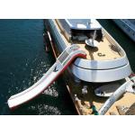Cheap Price Giant Inflatable Water Spots ,  Inflatable Curved Yacht Boat Slide for sale