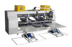 China Cardboard Servo Motor Carton Stitcher Semi Automatic Double Corrugated supplier