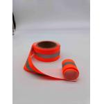 High Visibility Reflective Material Fabric Fluorescent Strips For Clothing Stairs for sale