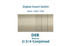China Control Light Wall Switch 240V Zigbee Tuya For Home / Villa / Hotel supplier