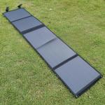 Durable 80W Solar Folding Bag Waterproof Fabric Portable Emergency Solar Panels for sale