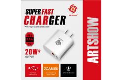 China QC3.0 Super Rapid Cell Phone Charger Adapter Dual Ports PD 20w supplier