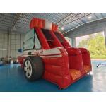 Customized Inflatable Slide Fire Fighting Truck Carton Inflatable Double Dry Slides