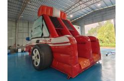 China Customized Inflatable Slide Fire Fighting Truck Carton Inflatable Double Dry Slides supplier