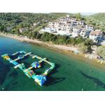 Safety Blue Yellow Inflatable Water Amusement Park For Resort CE UL SGS for sale