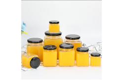 China Square Glass Storage Bottles 750ml 26.5oz Spice Jars With Black Lids supplier
