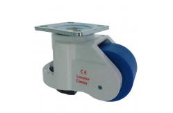 China GD150F Ultra Heavy-Duty Plate Mount Leveling Caster 1500kg Capacity Nylon Wheel & Base supplier
